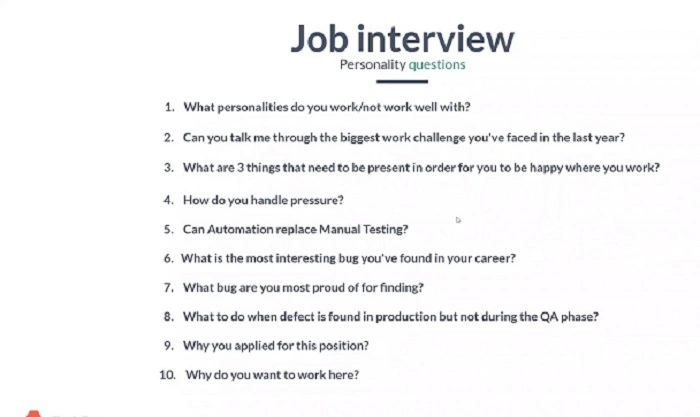 Common Interview Questions for QA Jobs